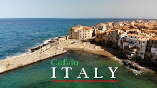 🇮🇹 Cefalu 2023 Beautiful Sicily 4K from above [upl. by Mchail]