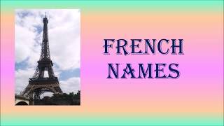 French given first names [upl. by Ardnuahc]