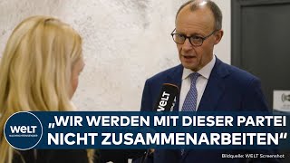 FRIEDRICH MERZ CDUChef betont – Keine Zusammenarbeit mit AfD trotz hoher Umfragewerte [upl. by Etessil532]