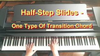 Half Step Slides One Type of Transition Chord [upl. by Fayola]