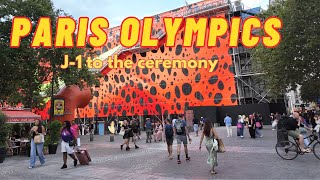 Paris Olympics France 🇫🇷 Paris Walk 2024  Centre Pompidou  Paris walk 4K HDR [upl. by Adihsaar]