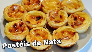 PASTEIS DE NATA  RECEITA TRADICIONAL DE PORTUGAL [upl. by Atiraj810]