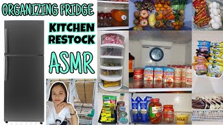 ORGANIZING FRIDGE  KITCHEN RESTOCK ASMR  PHILIPPINES [upl. by Akelahs]