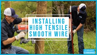 Installing High Tensile Electric Smooth Wire  Dos and Donts to Proper Fence Installation [upl. by Sabah]