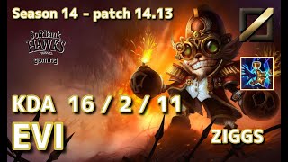 【JPサーバーC1】SHG Evi ジグスZiggs VS オレリオンソルAurelion Sol MID  Patch1413 JP Ranked【LoL】 [upl. by Corny]