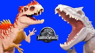 MEGA Indoraptor VS Indominus Rex Jurassic World Dinosaurs Collection Battle [upl. by Asyal698]