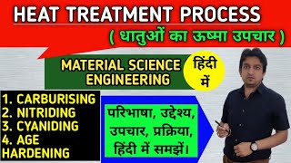 carburising process  nitriding process in hindi  cyaniding process  age hardening process [upl. by Gazo]