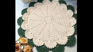 Crochet Placemat Tutorial Quick amp Easy [upl. by Annaiviv334]