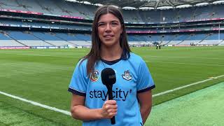 Dublins Emma OByrne Previews Camogie Quarter Final Tie Against Old Foes Kilkenny [upl. by Anirdna975]