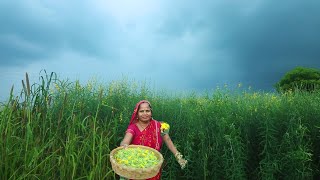 गाँव की सनई के फूल का कोफ्ता इतना स्वादिष्ट बनता है जो आपको पता भी नहीं होगा  Sanai ke ful ka kofta [upl. by Dorsy]