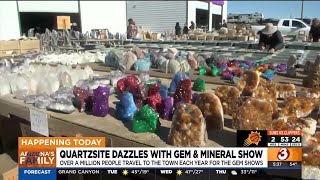 Quartsite dazzles with gem and mineral show in southern Arizona [upl. by Mathias]