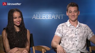 Interview Zoë Kravitz amp Miles Teller THE DIVERGENT SERIES ALLEGIANT [upl. by Melodee]