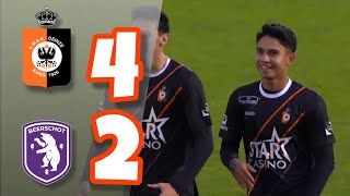 Highlight KMSK Deinze VS Beerschot  Debut Marselino Ferdinand [upl. by Guglielma]