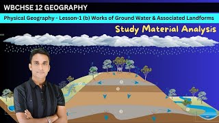 12 Geography PG Lesson1 b Work of Ground Water amp Associated Landforms Analysis  MM Sir wbchse [upl. by Aubyn]