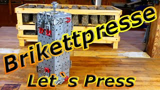 Brikettpresse 20 Ultimate  manuelle DoppelPresse leicht zu bauen  viele Outtakes 😎 [upl. by Rehm450]