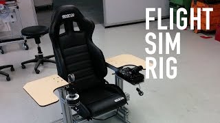 Flight Sim Rig  Full Aluminium with Thrustmaster Warthog [upl. by Adikram636]