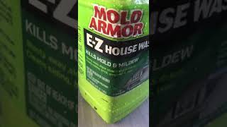 CLEAN WITH ME  DIY HOME PRESSURE WASHING  MOLD ARMOR EZ HOUSE WASH [upl. by Shiverick]