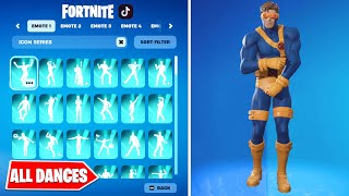 ALL ICON SERIES DANCES amp EMOTES IN FORTNITE 234 [upl. by Demaggio]