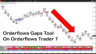 Orderflows Gaps Tool On Orderflows Trader 7 For NinjaTrader 8 [upl. by Nyleahs]