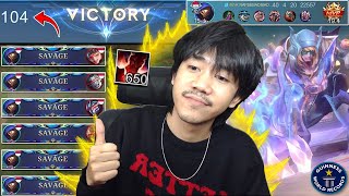 REKOR TERBARU ALDOUS MARKOCOP 100 KILL  PESTA SAVAGE DALAM 1 MATCH  Mobile legends [upl. by Dearborn]