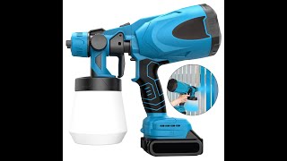 Portatil Pulverizador Pintura Inalámbrico 800ml 18v 550w [upl. by Bound]