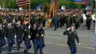 US Military Marches At Red Square  Victory Day Parade in Moscow 3 [upl. by Ahseeyt274]