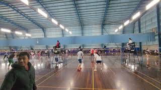 Chibi Titans vs BSmashers Rebels XD1  Badminton Veterans 2024 Altona [upl. by Alyos]