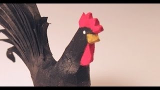 Whittle a Rooster From a Twig wood carving how to [upl. by Kenley]