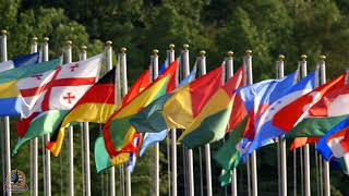 Saratoga Flag Flags for All Nations Flying at the World Scout Jamboree [upl. by Hgielanna421]