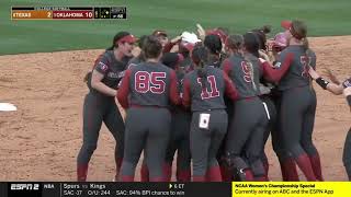 Oklahoma Sooners Softball VS Texas Game 3  Highlights 2023 [upl. by Anaehs364]