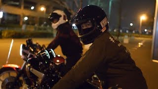 Japanese young cafe racers of Kawasaki  Z、CBたちの夜中の走行ドキュメンタリー映像 [upl. by Aoket]