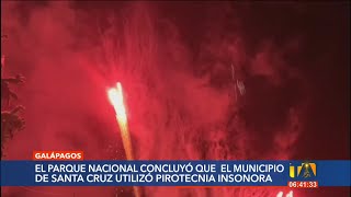 El director del Parque Nacional Galápagos propondrá que el uso de pirotecnia sea prohibido [upl. by Scott]