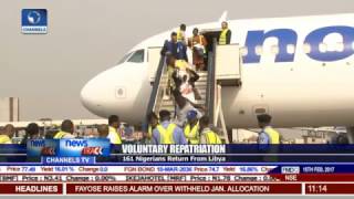 Voluntary Repatriation 161 Nigerians Return From Libya [upl. by Ellynn]