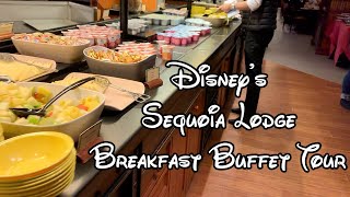 HUNTERS GRILL Disneyland Paris Full review  Buffet restaurant Sequoia Lodge Mickey Potatoes [upl. by Ades841]