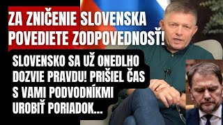 Doživotná STOPKA pre Matoviča Premiér Fico narobil poriadky Nastal čas s podvodníkmi urobiť [upl. by Ignacio]