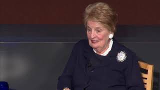 JFK Library Fireside Chat  Secretary Madeline Albright  Dr Cody Friesen [upl. by Volkan162]