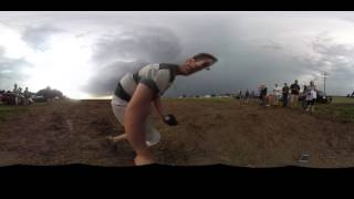 360 View of Tornadic Supercell [upl. by Sarazen]