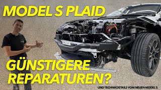 Tesla Model S Plaid günstigere Reparaturen Radar verbaut Einblick in weitere Neuerungen [upl. by Nylsirk]