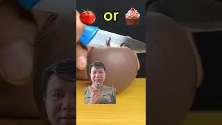 TOMAT ATAU KUE satisfying fruit challenge slime food [upl. by Harlan464]