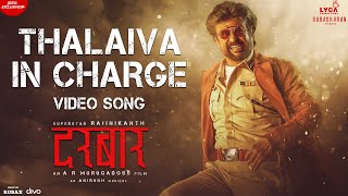 DARBAR Hindi  Thalaiva In Charge Video Song  Rajinikanth  AR Murugadoss  Anirudh  Raftaar [upl. by Novah]