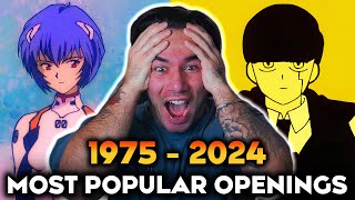 The Most Popular Anime Opening of Each Year 19752024  REACTION [upl. by Neerhtak792]