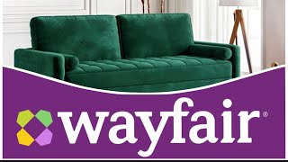 Wayfair Sofa Review wayfair Sofa couchsurfer Green sofa unboxing [upl. by Nnylrebma407]