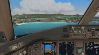 PMDG 777 St Maarten Take Off Door Failure and Landing [upl. by Dierolf744]