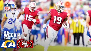 Los Angeles Rams vs San Francisco 49ers  2022 Week 4 Highlights [upl. by Merrow582]