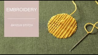 EMBROIDERY STITCH  BAYEUX [upl. by Colline]