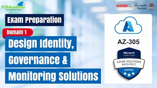 Azure 305 Design Identity  Governance  Monitoring Solutions  K21 Academy [upl. by Eiramanad]