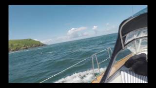 Skomer Island Sailing Pembrokeshire Sailing from Milford Haven to Skomer Island for the day [upl. by Cecilla877]