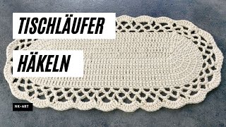 Eleganten Tischläufer selber häkeln [upl. by Aynos]