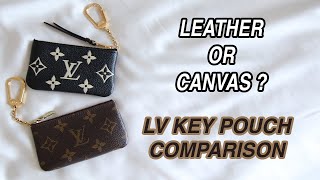 LOUIS VUITTON KEY POUCH COMPARISON [upl. by Ahsiaa]