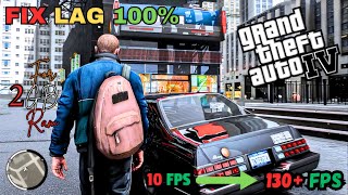 How To Fix GTA IV Lag For Low End PC II 100 Working [upl. by Lammaj]